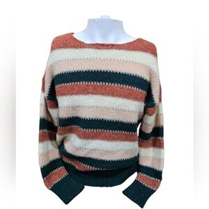 Staccato Striped Cozy Knit Sweater Women’s Small – Soft Fall‎ Winter Pullover